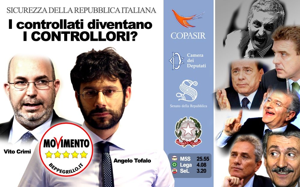 copasir angelo tofalo e vito crimi