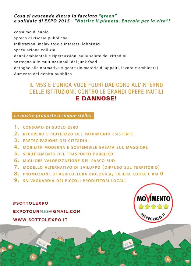 EXPO 2014 movimento 5 stelle
