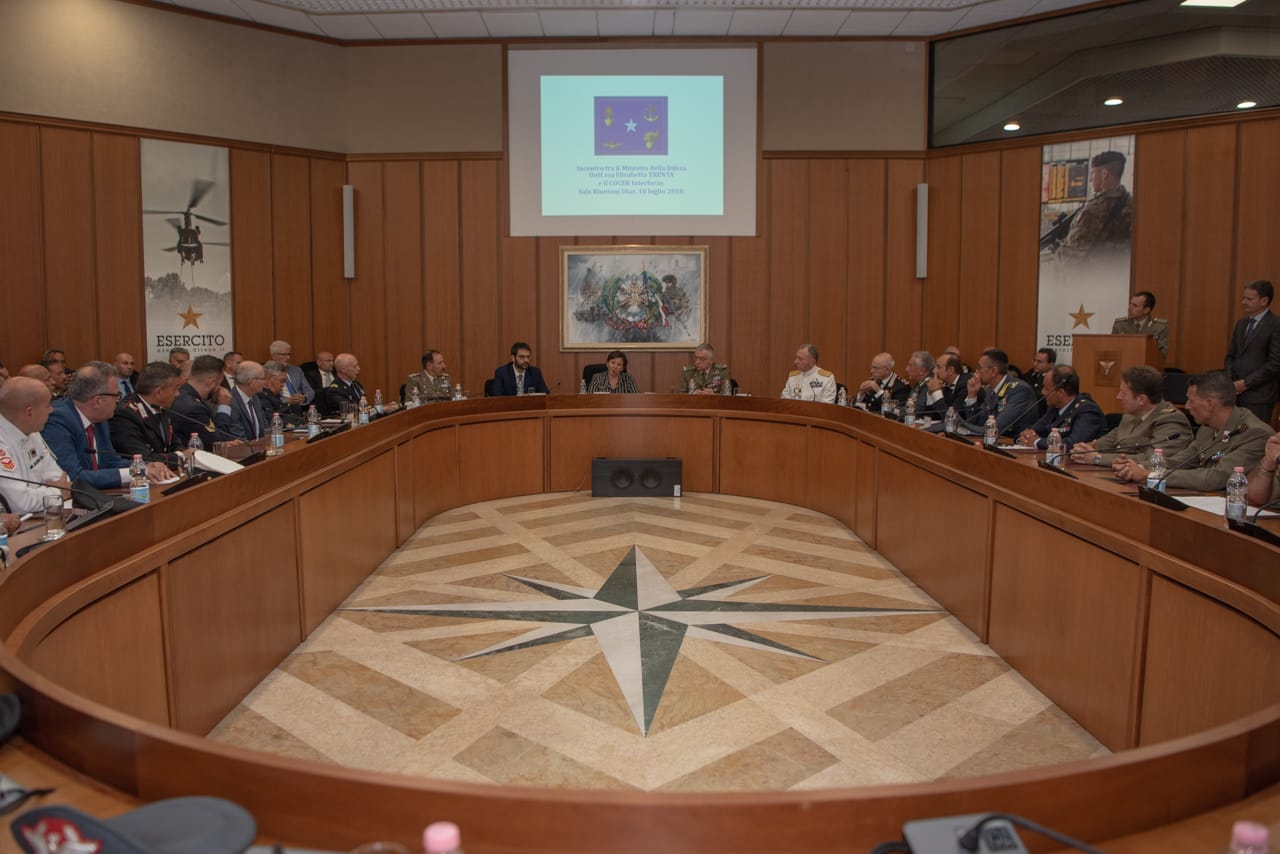 Nuovo Consiglio centrale della Rappresentanza Militare (COCER) presentazione delegati dodicesimo mandato