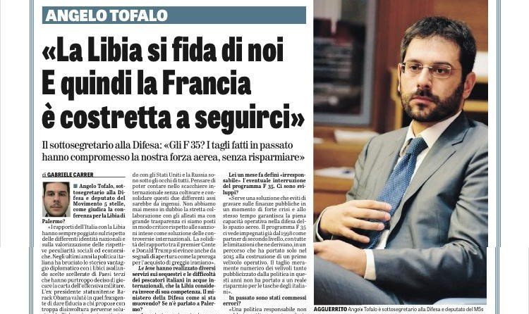 Libia USA Russia e Difesa Europea la mia intervista a La Verità