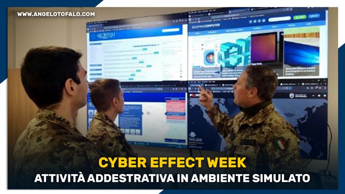 Cyber Effect Week attività addestrativa in ambiente simulato