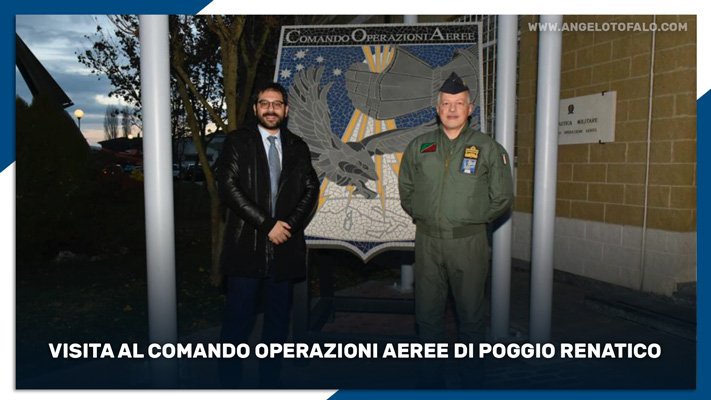 Visita al Comando Operazioni Aeree di Poggio Renatico angelo tofalo ministero difesa