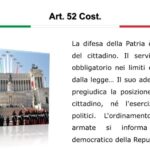 servizio militare obligatorio articolo 52 costituzione