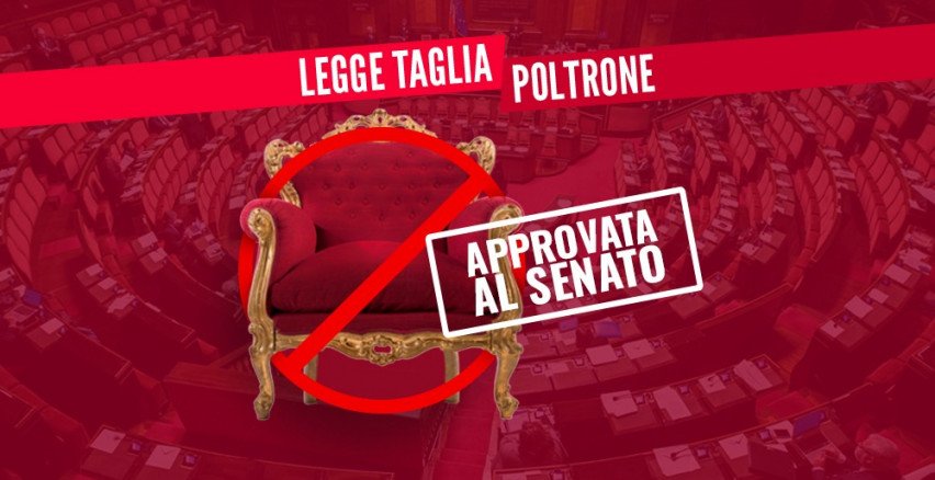taglia poltrone senato