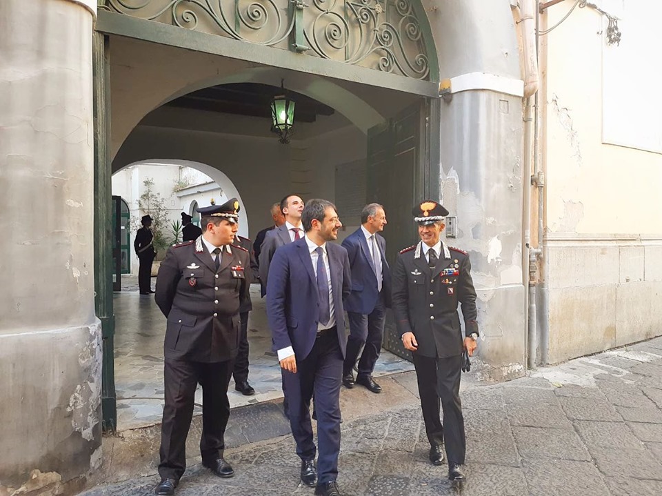 Angelo Tofalo in visita al Comando Provinciale, Stazione di Salerno e Compagnia di Battipaglia