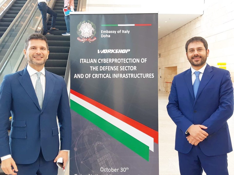 Il Sottosegretario di Stato alla Difesa On Angelo Tofalo e Dott. Carmine America Italian Cyberprotection of the Defense Sector and of Critical Infrastructure