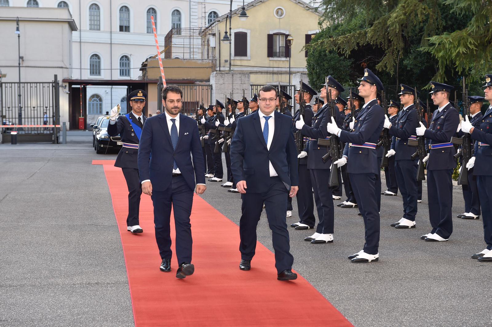 Sottosegretario di Stato Angelo Tofalo con il Vice Ministro Difesa della Lituana