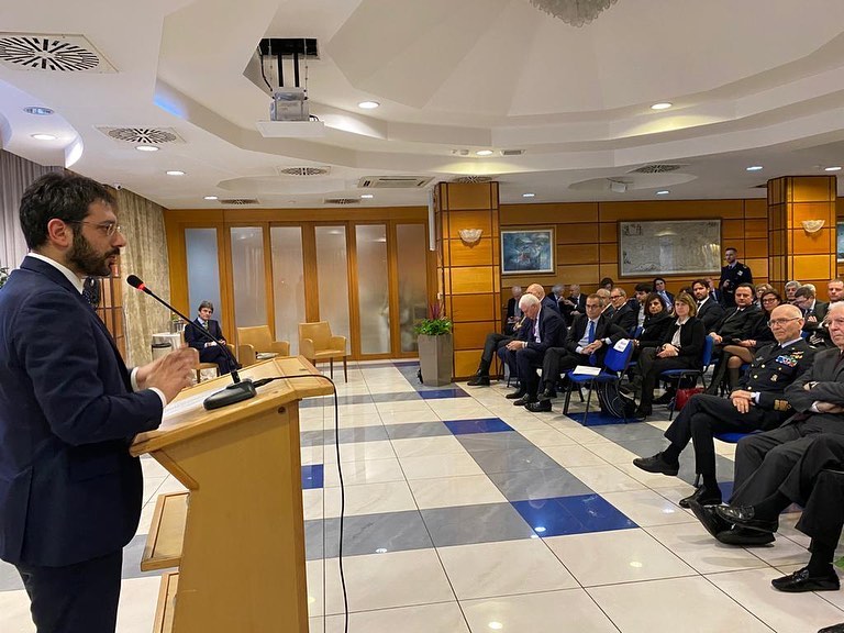 Angelo Tofalo all'evento Spazio 2020 - Una strategia nazionale per la competitività del sistema produttivo italiano in Europa e a livello globale