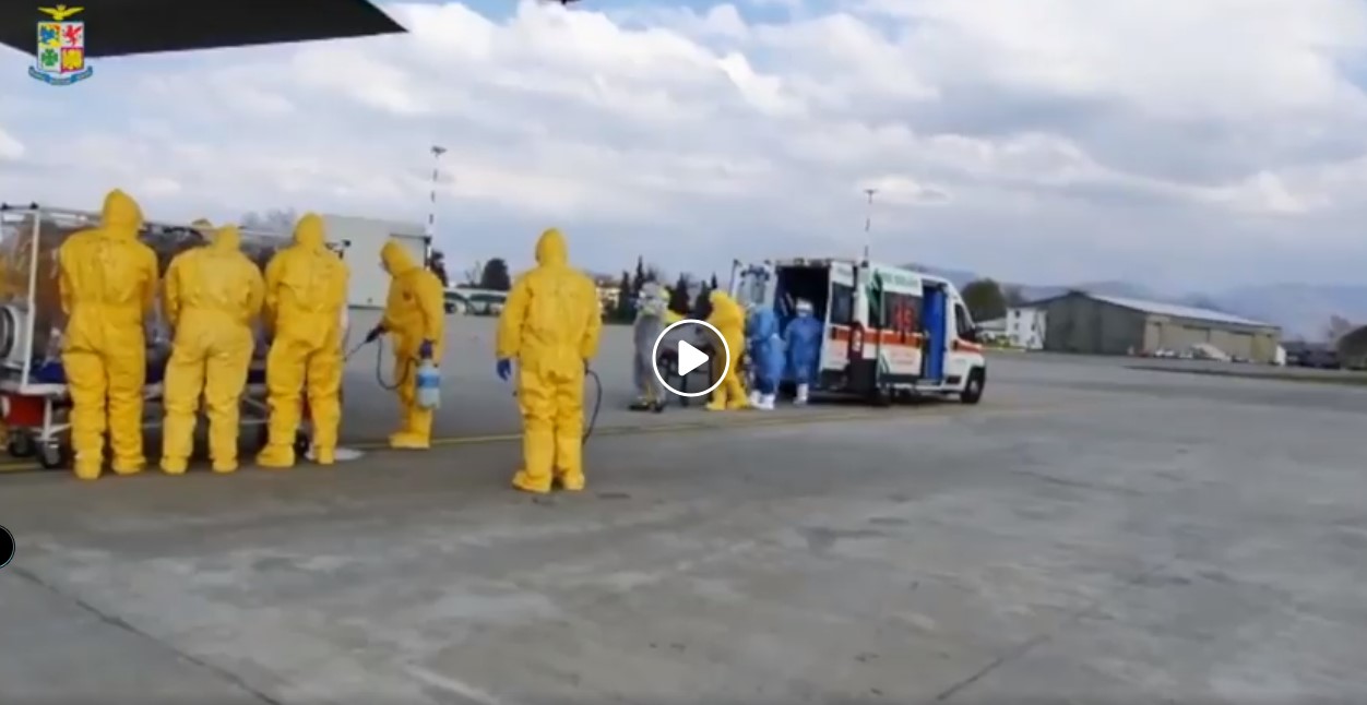 Coronavirus Aeronautica Militare trasporta contagiati in biocontenimento