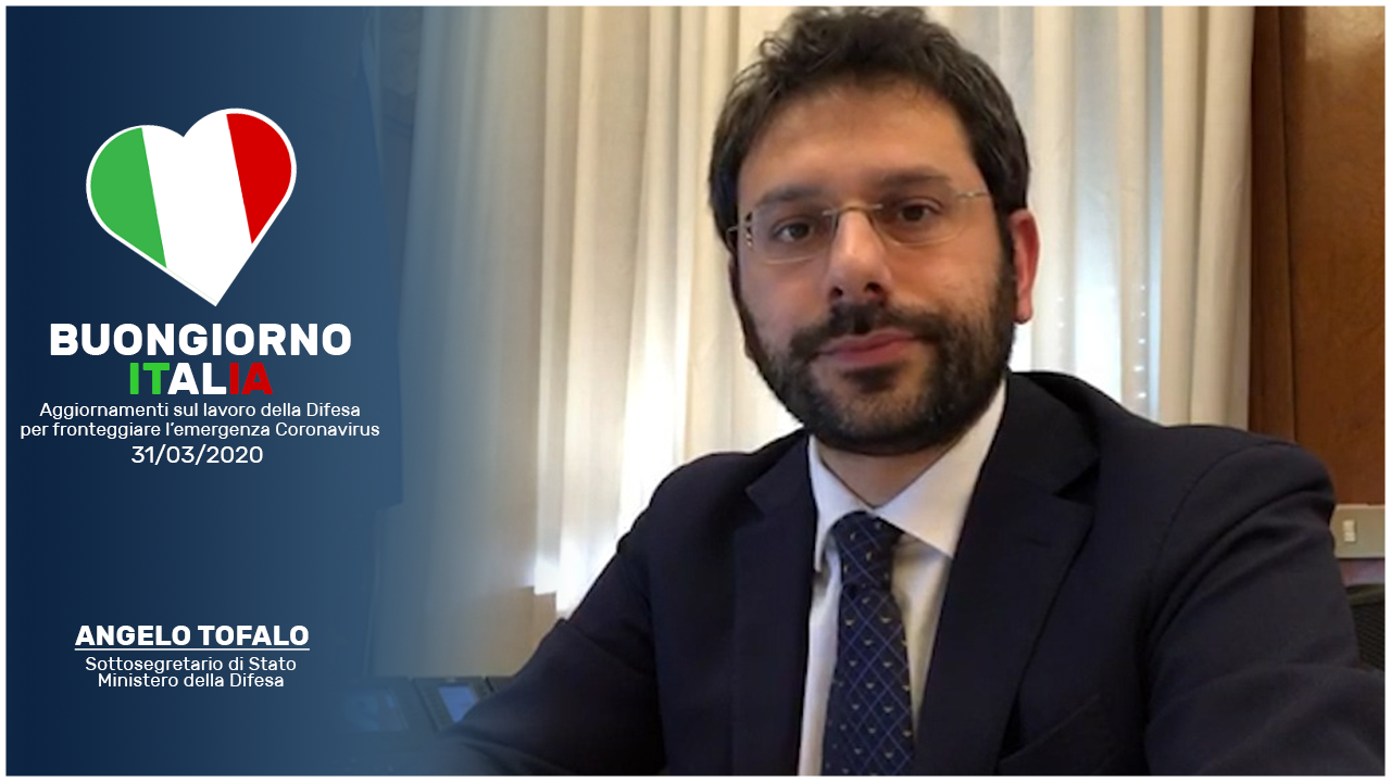 angelo tofalo sottosegretario ministero difesa buongiorno italia forze armate coronavirus