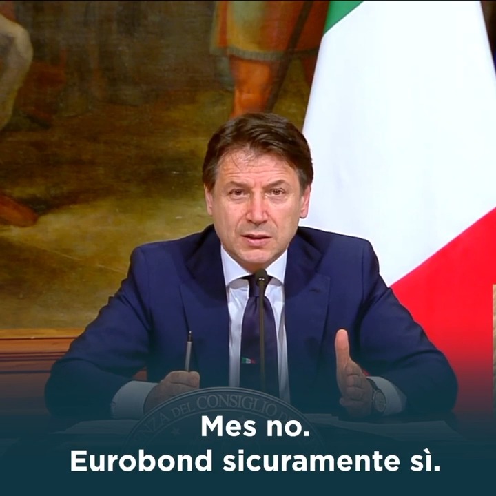 Giuseppe Conte no mes si eurobond europa italia germania olanda francia coronavirus