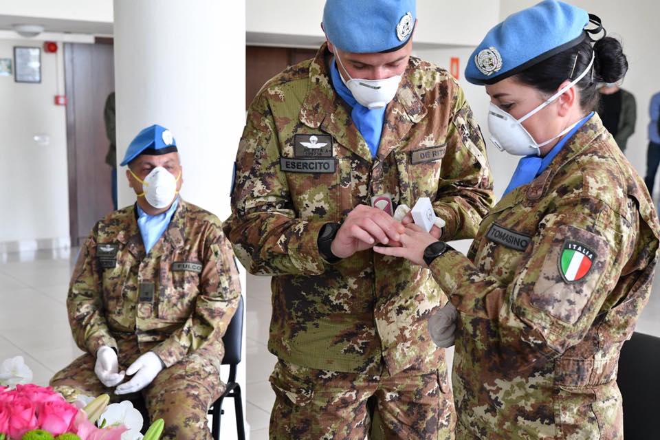 Esercito Italiano Vincenzo e Fiorella sposi in Libano (1)