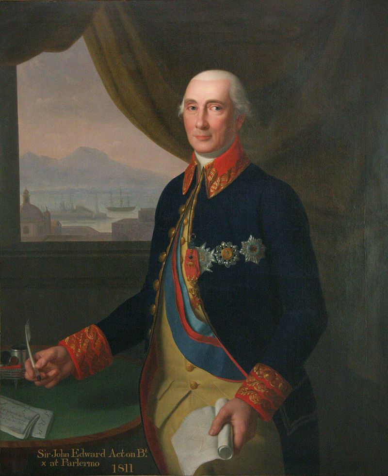 Sir John Acton o Giovanni Acton Segretario di Stato Ferdinando IV di Borbone