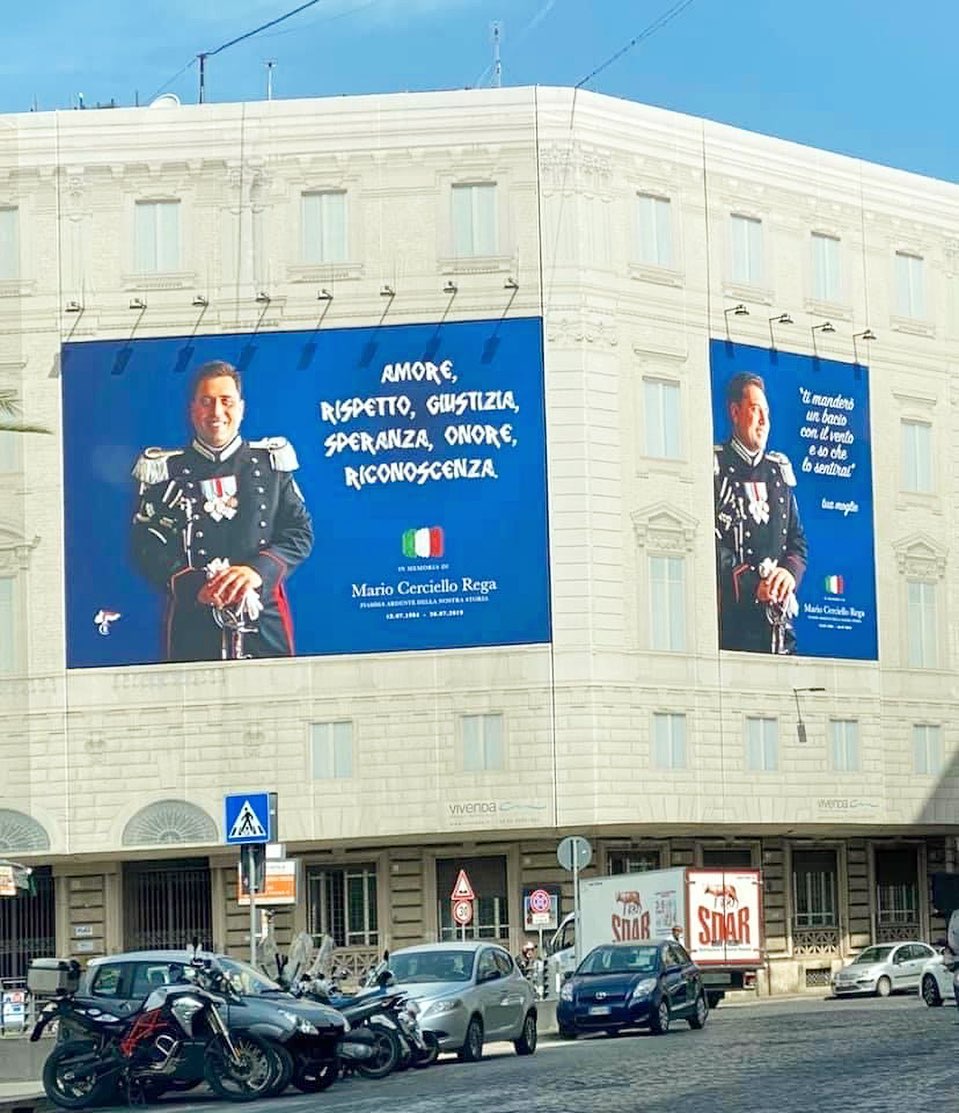mario cerciello rega carabinieri amore rispetto giustizia speranza onore riconoscenza anni Carabinieri