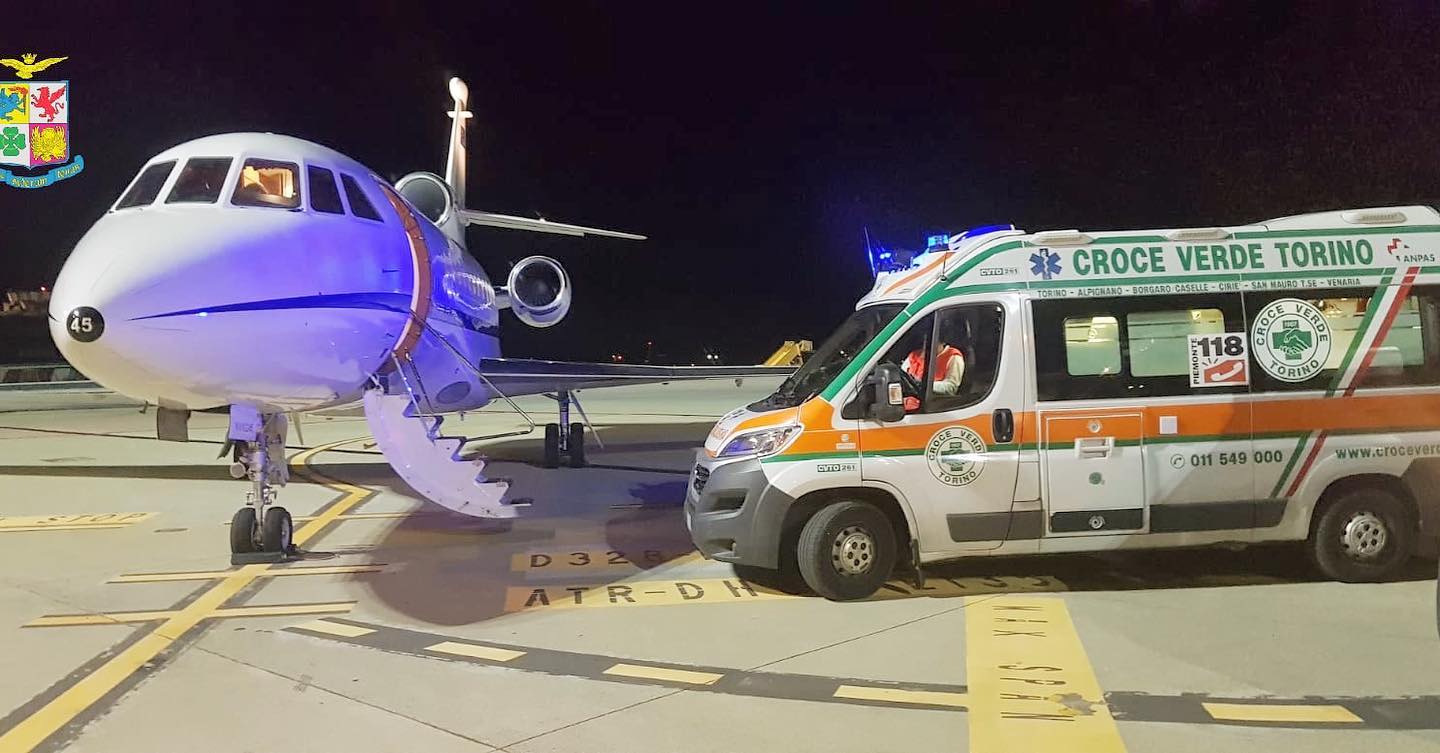 Da Reggio Calabria a Torino l'Aeronautica Militare soccorre una bimba di 5 anni