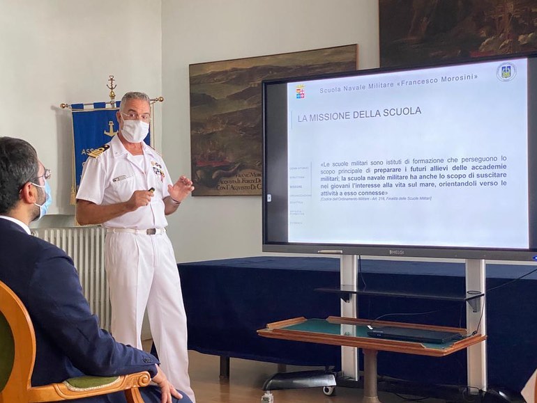 Il Sottosegretario alla Difesa Tofalo in visita alla Scuola Navale Militare Francesco Morosini