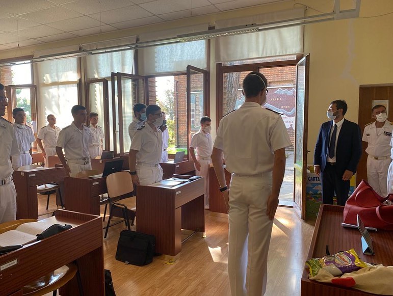 Il Sottosegretario alla Difesa Tofalo in visita alla Scuola Navale Militare Francesco Morosini