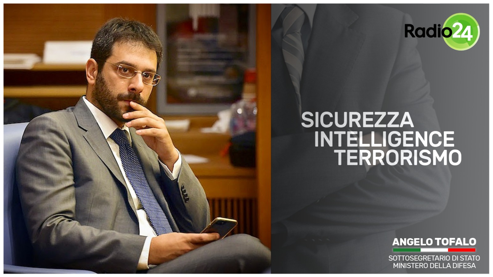 Sicurezza, Intelligence e terrorismo radio24 intervista Angelo Tofalo