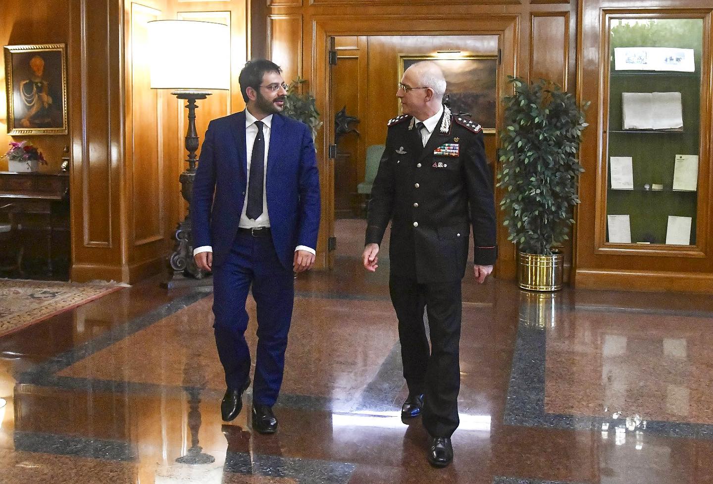 Giovanni Nistri con il Sottosegretario alla Difesa Angelo tofalo