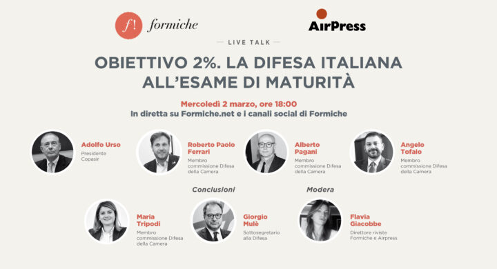 Obiettivo 2%. La Difesa italiana all’esame di maturità”, organizzato da Airpress